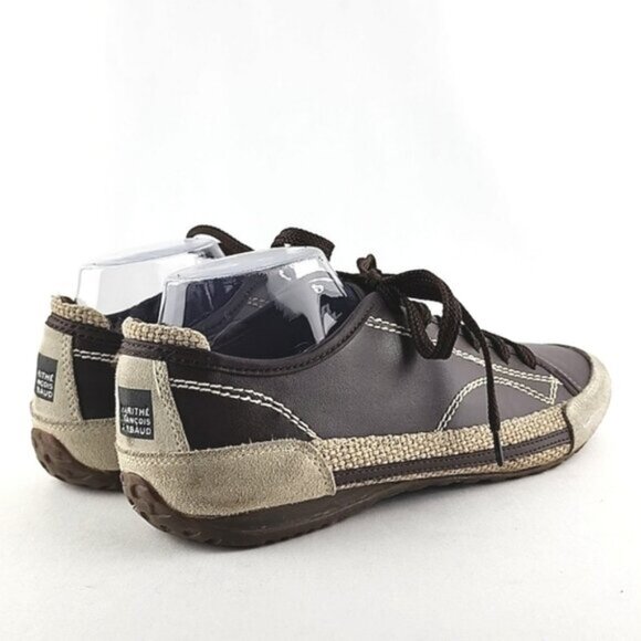 Marithé Francois Gibaud Men's Brown Leather Lace Up Sneakers Size 8.5 - Picture 6 of 16